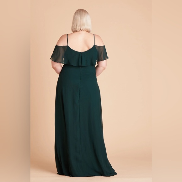 1X /14 / 16 JANE CONVERTIBLE BRIDESMAID DRESS CHIFFON EMERALD - Picture 7 of 8